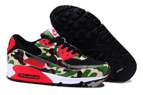 Air Max 90 Womenss Shoes Flower Camo Green Clearance